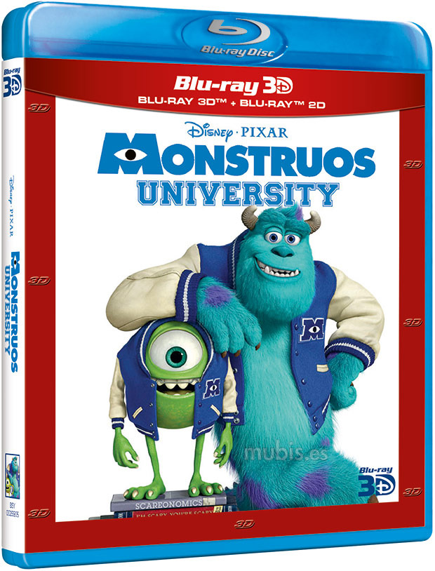 carátula Monstruos University Blu-ray 3D 1