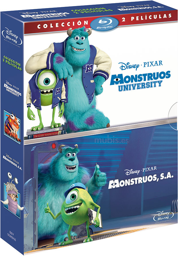 Pack Monstruos S.A. + Monstruos University Blu-ray