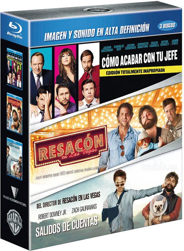 carátula Pack Cómo Acabar con tu Jefe + Resacón en las Vegas + Salidos de Cuentas Blu-ray 1