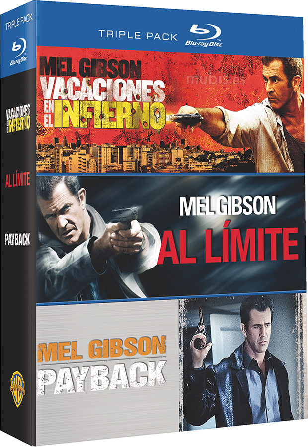 Pack Mel Gibson: Vacaciones en el Infierno + Al Límite + Payback Blu-ray