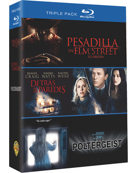 Pack Pesadilla en Elm Street (El Origen) + Detrás de las Paredes + Poltergeist Blu-ray