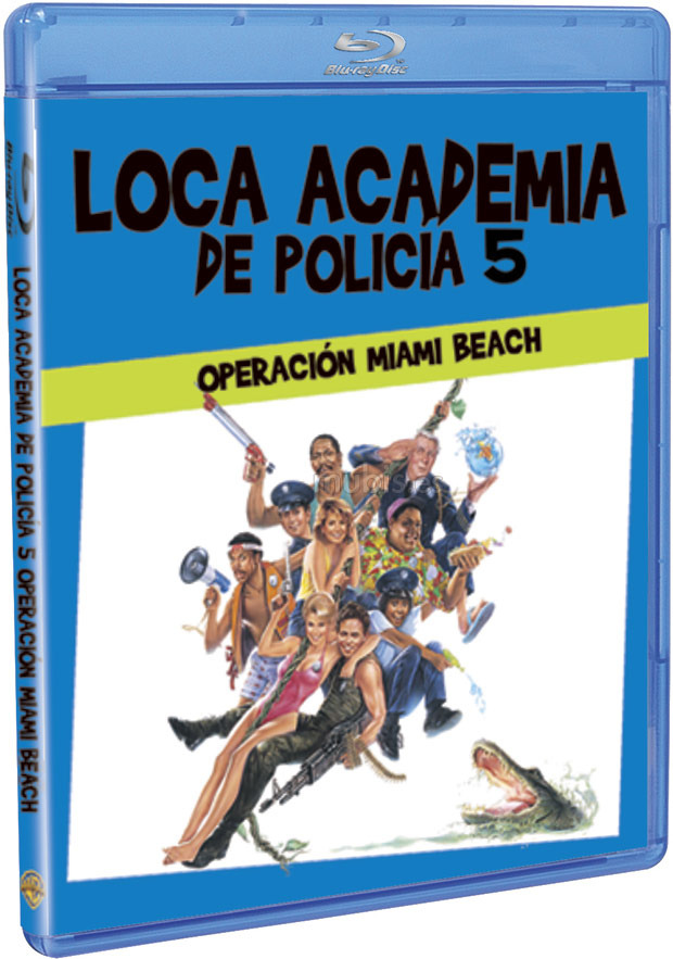 carátula Loca Academia de Policía 5: Operación Miami Beach Blu-ray 1