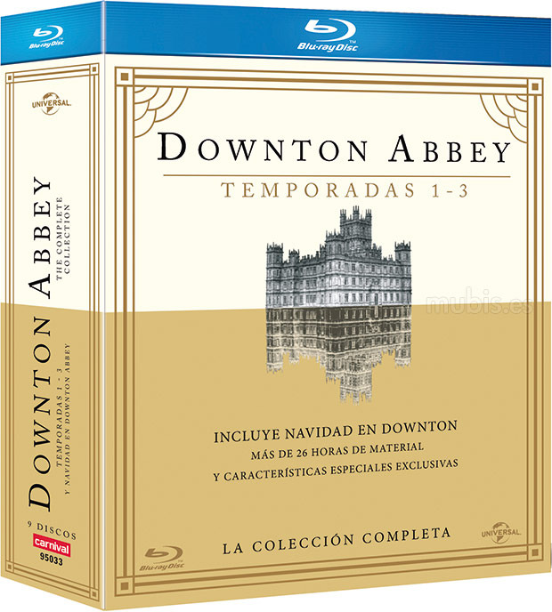 carátula Downton Abbey - Temporadas 1 a 3 Blu-ray 1