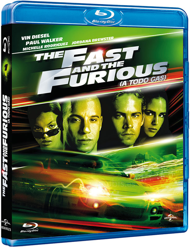 carátula The Fast and the Furious (A Todo Gas) Blu-ray 1