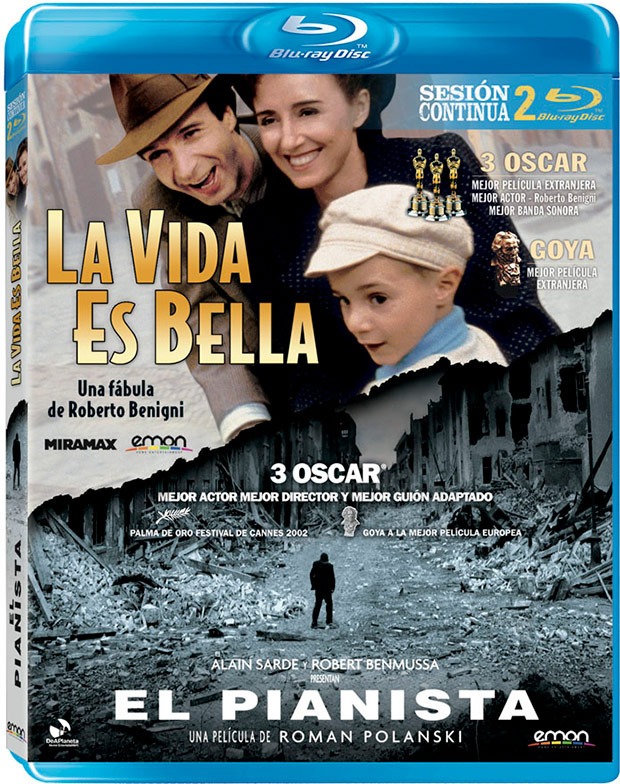 Pack La Vida es Bella + El Pianista Blu-ray