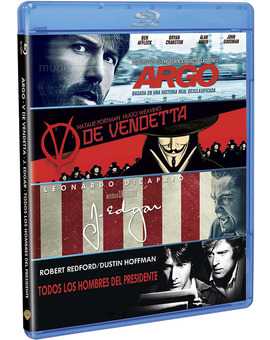 Pack Argo + V de Vendetta + J. Edgar + Todos los Hombres del Presidente Blu-ray