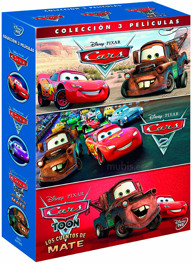 carátula Pack Cars 2 + Cars + Cars Toons: Los Cuentos de Mate Blu-ray 0