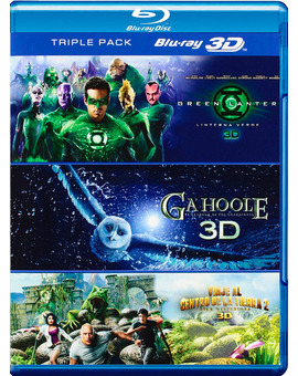 Pack Green Lantern + Ga'Hoole + Viaje al centro de la Tierra 2 Blu-ray 3D