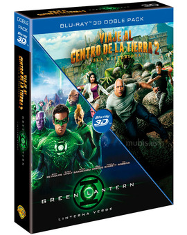 Pack Viaje al Centro de la Tierra 2 + Green Lantern Blu-ray 3D