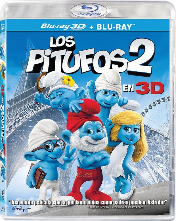 carátula Los Pitufos 2 Blu-ray 3D 0