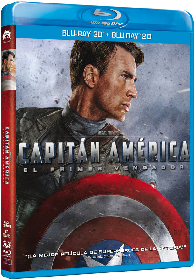 carátula Capitán América: El Primer Vengador - Edición Sencilla Blu-ray 3D 1