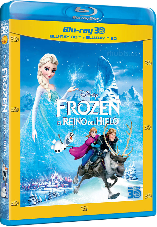 carátula Frozen, El Reino del Hielo Blu-ray 3D 1