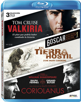 Pack Valkiria + En Tierra Hostil + Coriolanus Blu-ray