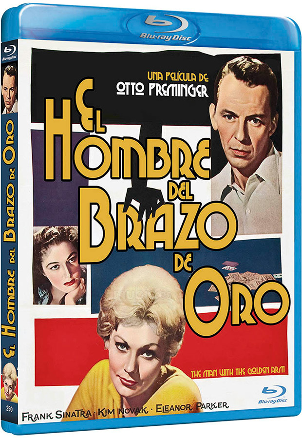 carátula El Hombre del Brazo de Oro Blu-ray 1