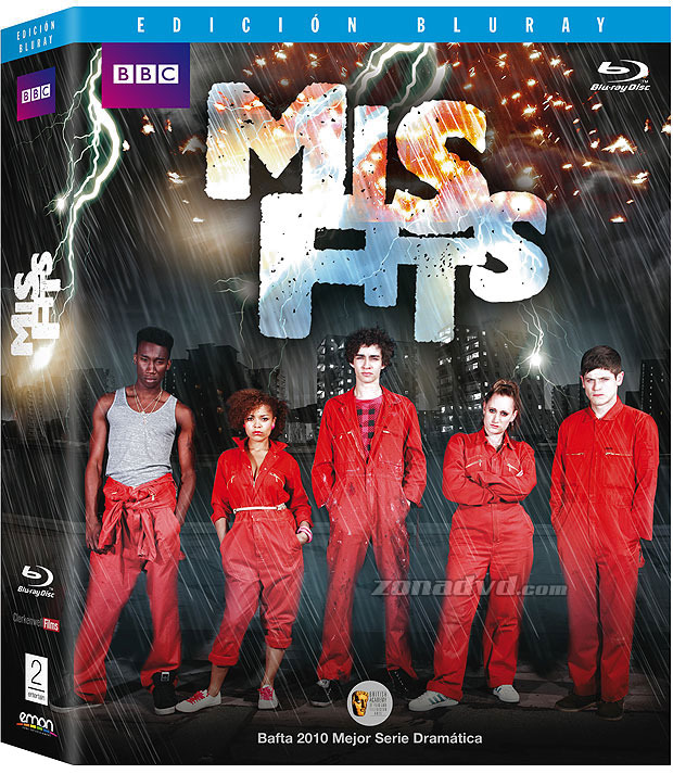 carátula Misfits - Primera Temporada Blu-ray 1