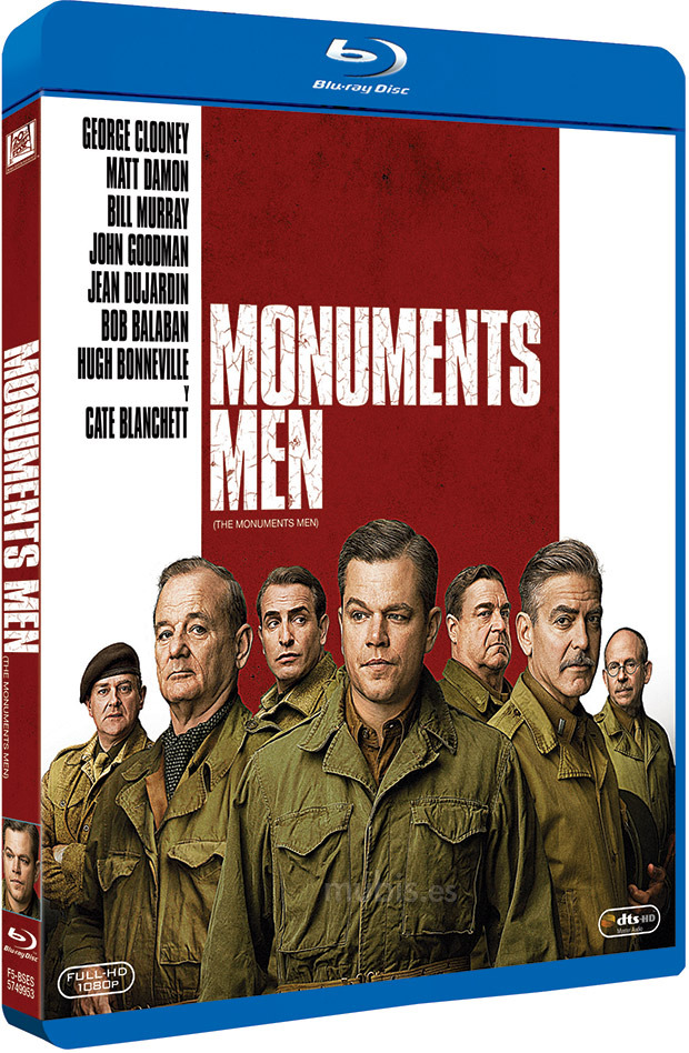 carátula Monuments Men Blu-ray 1