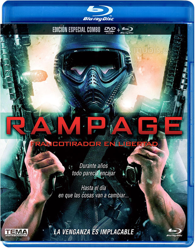 carátula Rampage: Francotirador en Libertad (Combo Blu-ray + DVD) Blu-ray 1