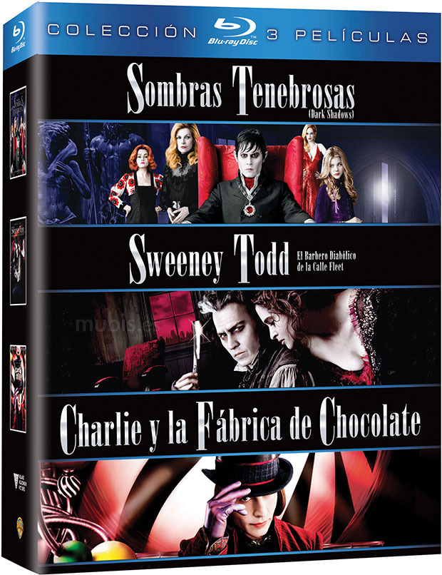 Pack Sombras Tenebrosas + Sweeney Todd + Charlie y la Fábrica de Chocolate Blu-ray