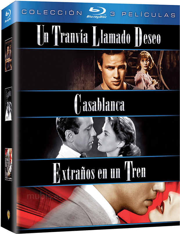 carátula Pack Un Tranvía Llamado Deseo + Casablanca + Extraños en un Tren Blu-ray 1