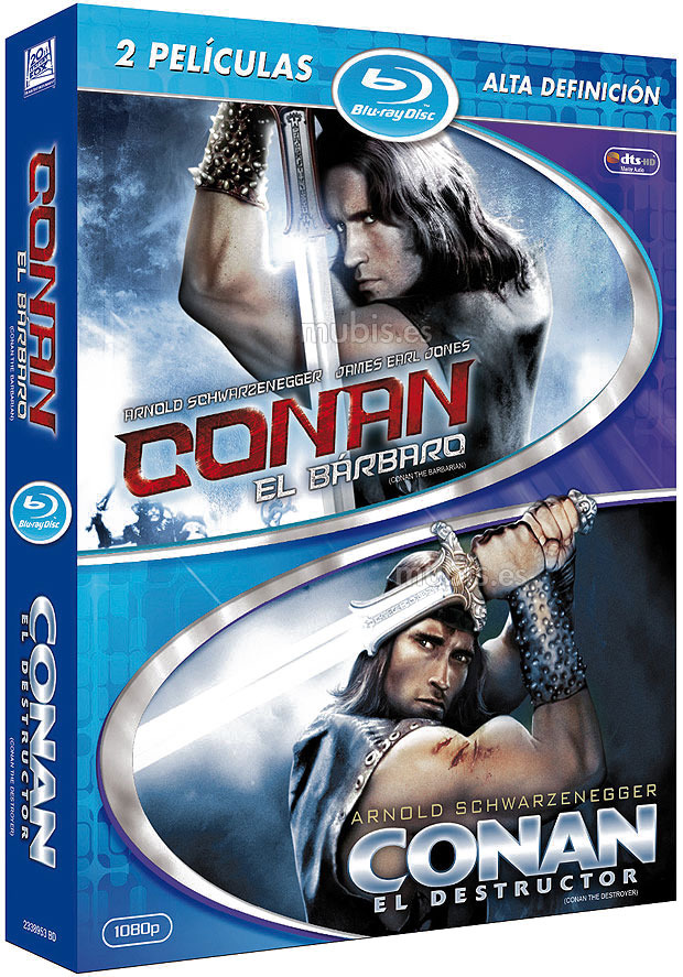 carátula Pack Conan, El Bárbaro + Conan, El Destructor Blu-ray 1