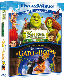 Pack Shrek, Felices para Siempre + El Gato Con Botas Blu-ray