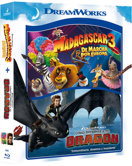 Pack Madagascar 3 + Cómo Entrenar a Tu Dragón Blu-ray