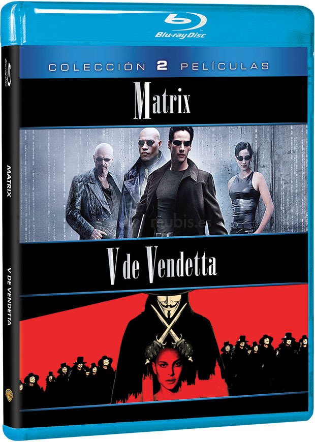 carátula Pack Matrix + V de Vendetta Blu-ray 1