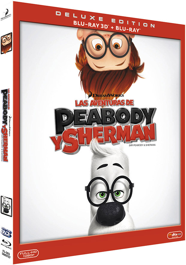 carátula Las Aventuras de Peabody y Sherman Blu-ray 3D 1