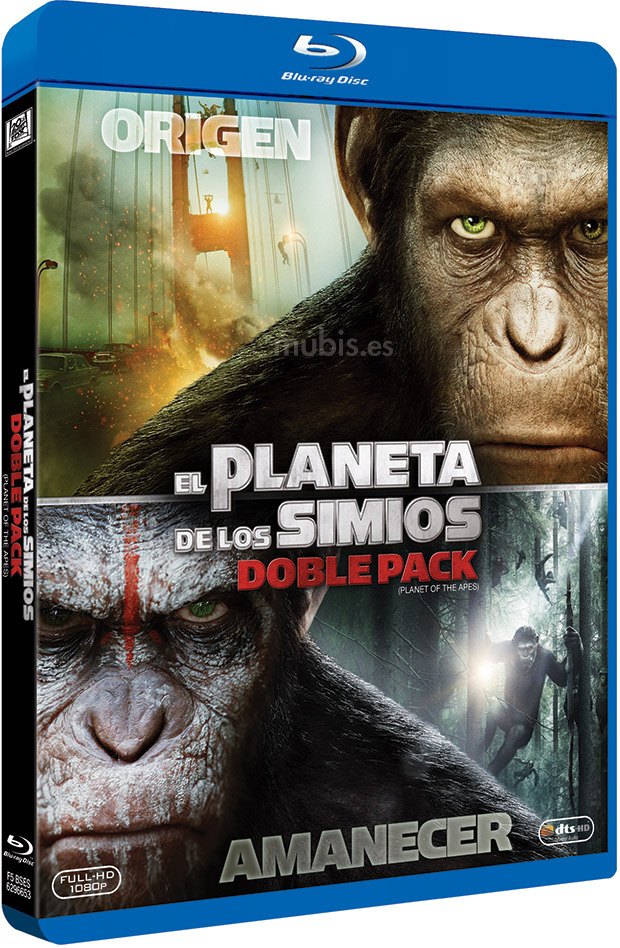 Pack El Origen del Planeta de los Simios + El Amanecer del Planeta de los Simios Blu-ray