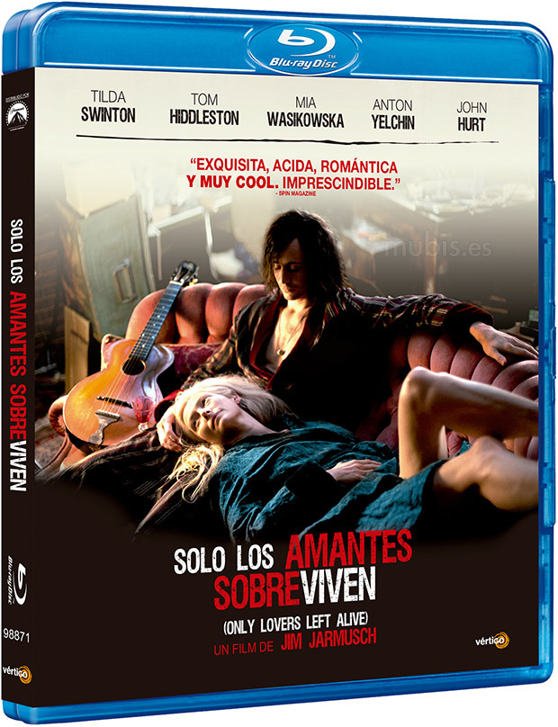 carátula Sólo los Amantes Sobreviven Blu-ray 1