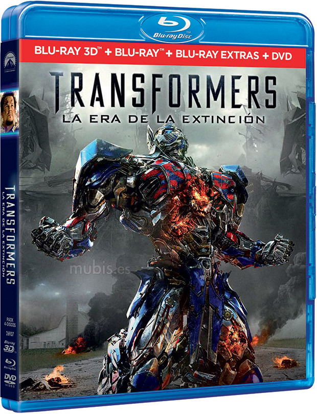 carátula Transformers: La Era de la Extinción Blu-ray 3D 1