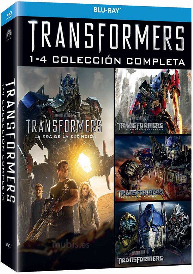 Mirar fijamente Preparación Limpiamente Carátula de Transformers 1-4 Colección Completa Blu-ray