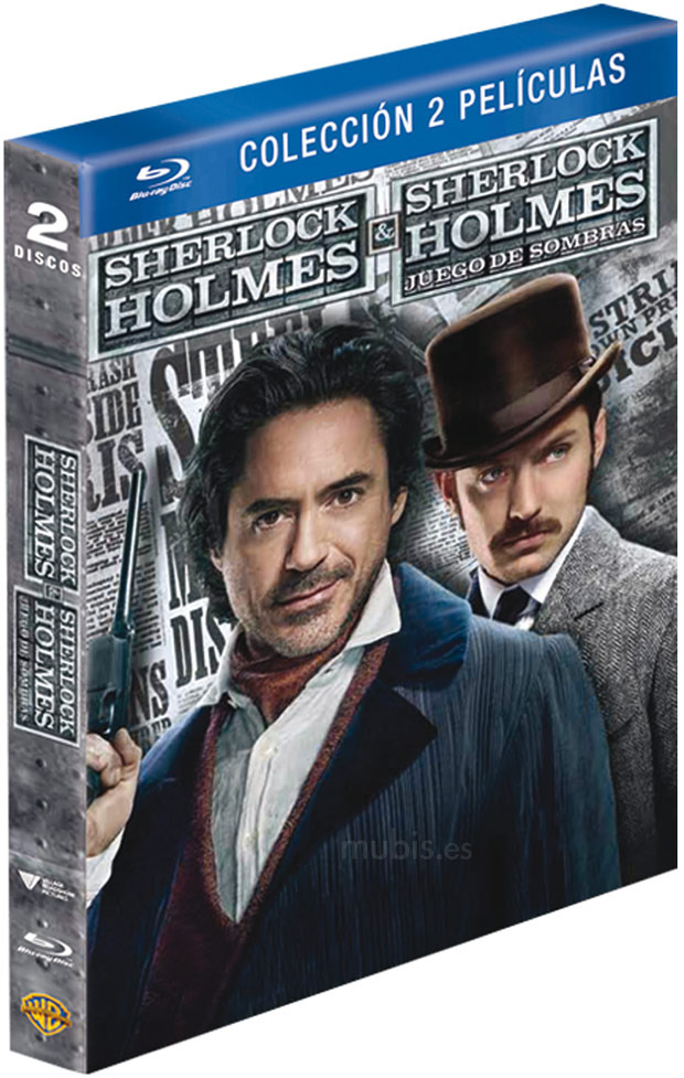 carátula Pack Sherlock Holmes + Sherlock Holmes: Juego de Sombras Blu-ray 1