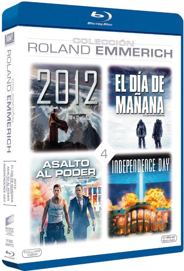 carátula Pack Roland Emmerich: El Día De Mañana + 2012 + Asalto Al Poder + Independence Day  Blu-ray 1