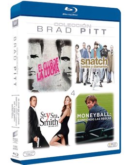 Pack Brad Pitt: El Club de la Lucha + Snatch: Cerdos y Diamantes + Moneyball + Sr. Y Sra. Smith Blu-ray