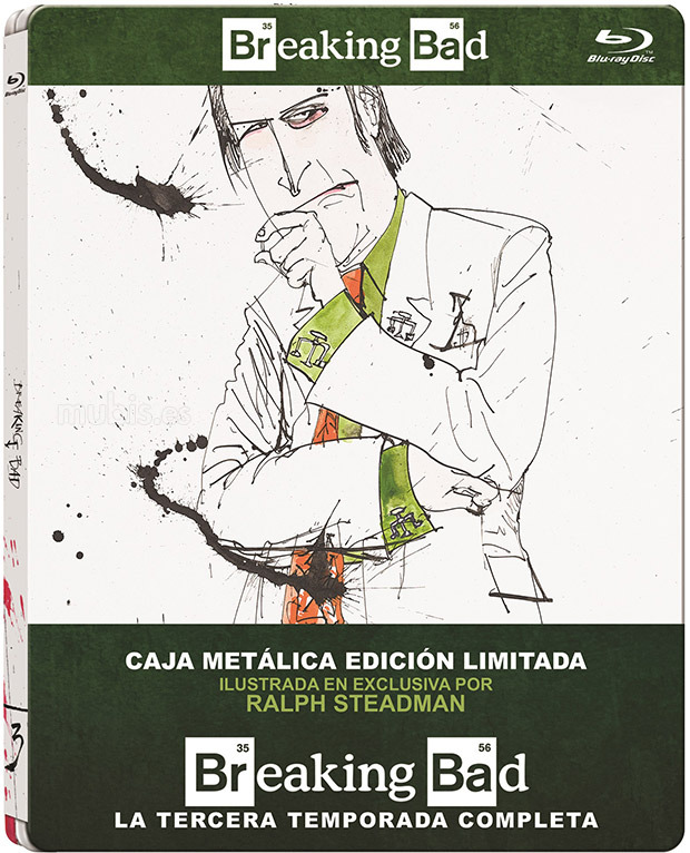 carátula Breaking Bad - Tercera Temporada (Edición Metálica) Blu-ray 1