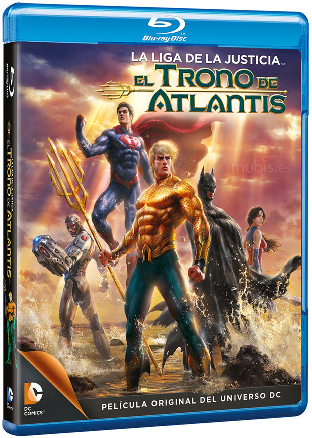 carátula La Liga de la Justicia: El Trono de Atlantis Blu-ray 1
