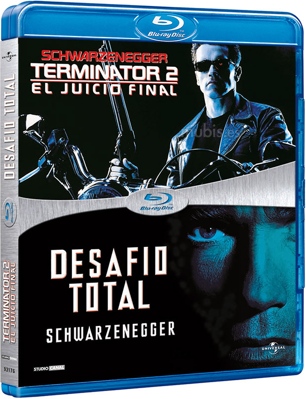 carátula Pack Terminator 2 + Desafío Total Blu-ray 1