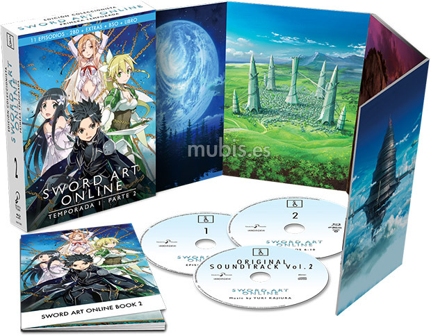 carátula Sword Art Online - Primera Temporada Parte 2 (Edición Coleccionista) Blu-ray 1