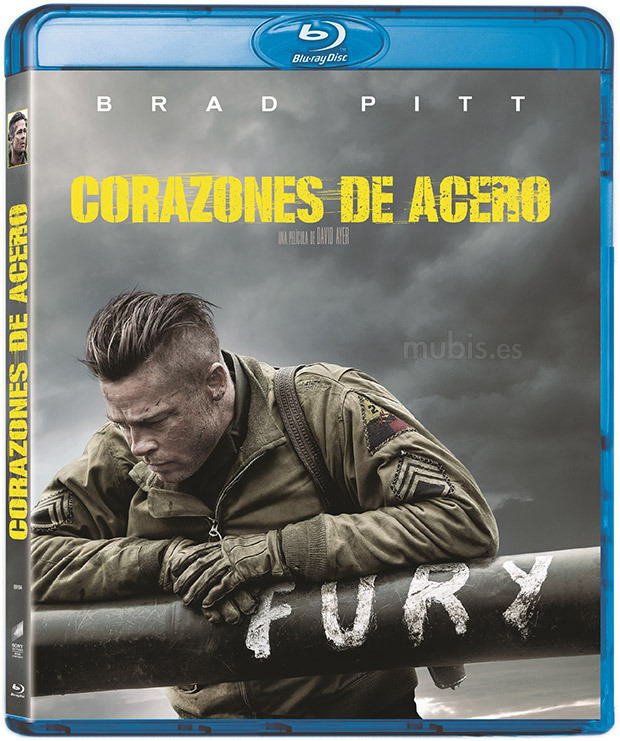 carátula Corazones de Acero Blu-ray 1