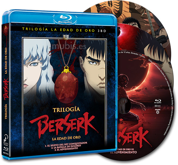 carátula Berserk: Trilogía La Edad de Oro Blu-ray 1