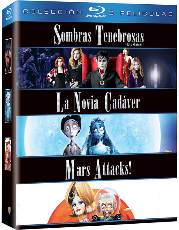 carátula Pack Tim Burton Blu-ray 2