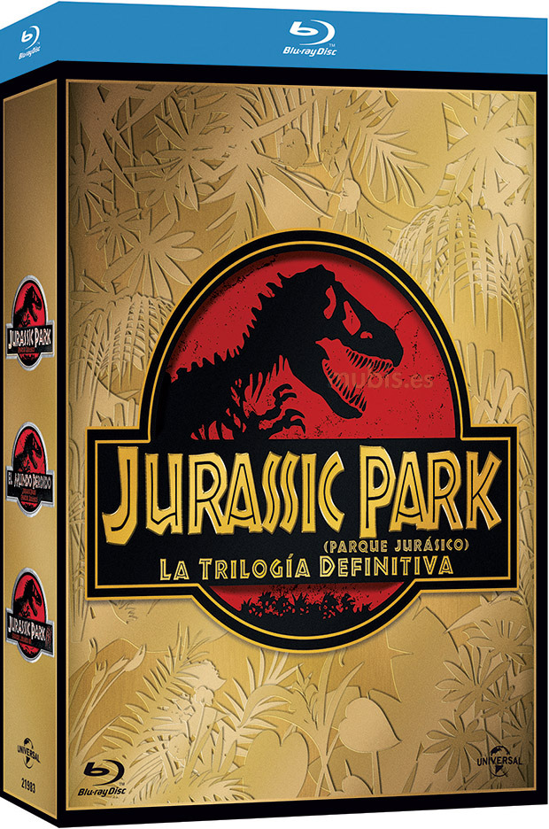 carátula Trilogía Jurassic Park (Parque Jurásico) Blu-ray 1