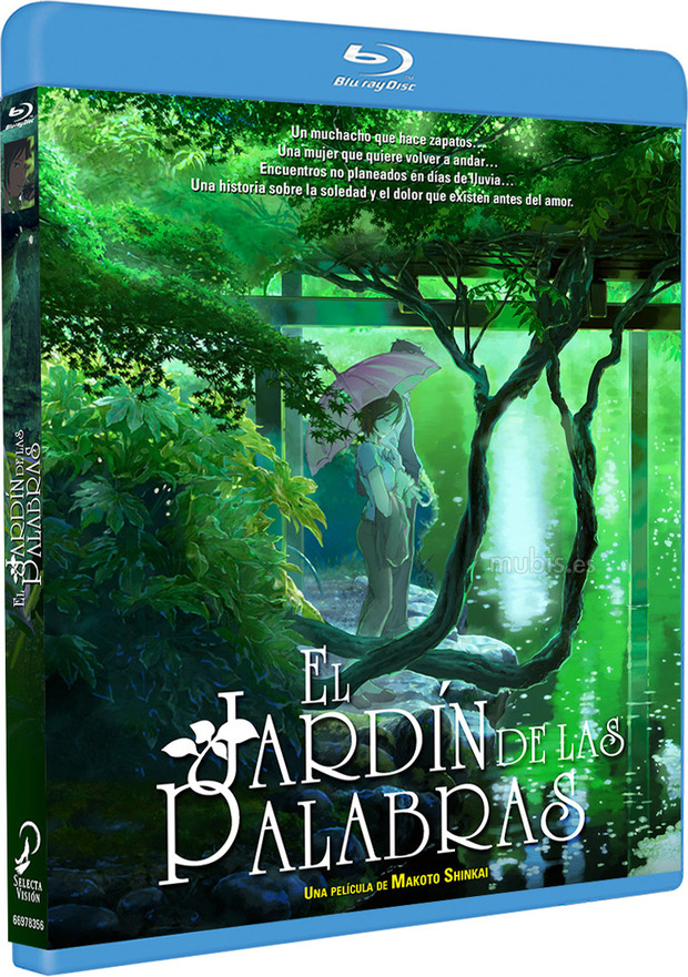 carátula El Jardín de las Palabras Blu-ray 1