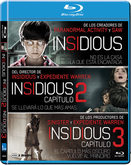 Pack Insidious 1, 2 y 3 Blu-ray