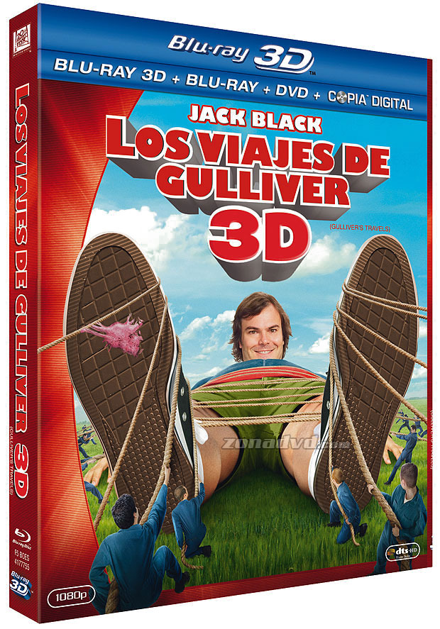 carátula Los Viajes de Gulliver Blu-ray 3D 1