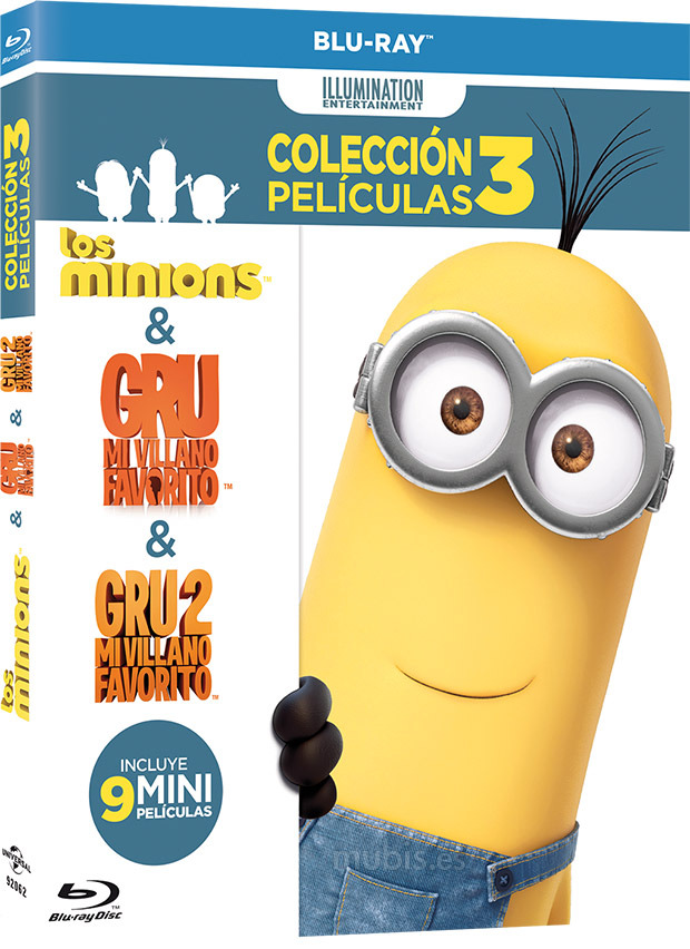 Pack Gru + Gru 2 + Los Minions Blu-ray