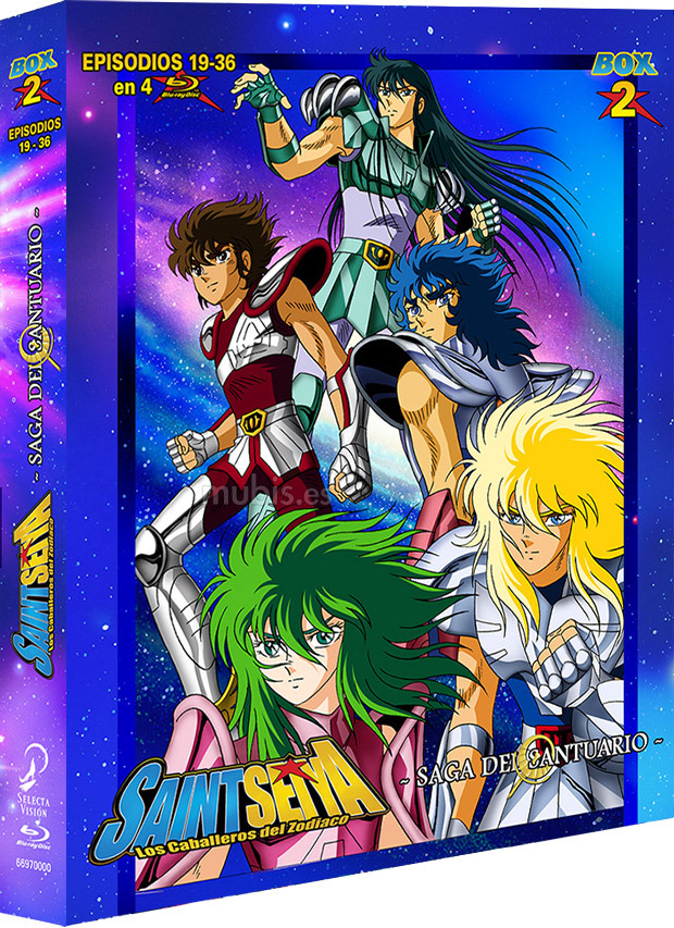 carátula Los Caballeros del Zodiaco (Saint Seiya) - Box 2 Blu-ray 1