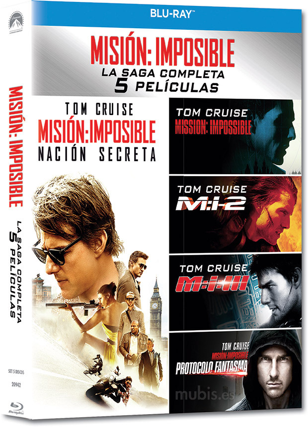 carátula Misión: Imposible - La Saga Completa Blu-ray 1