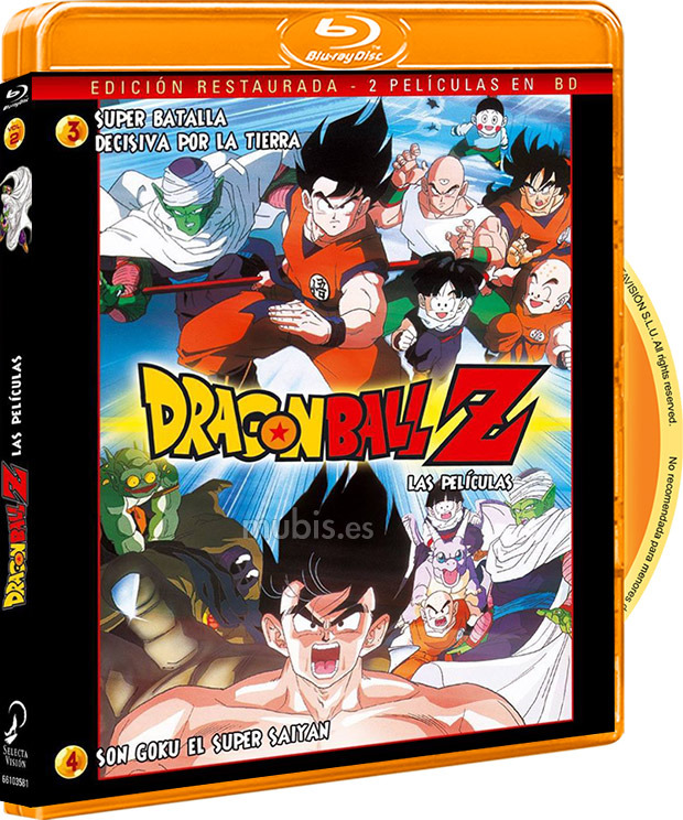carátula Dragon Ball Z: Las Películas 3 y 4 Blu-ray 1